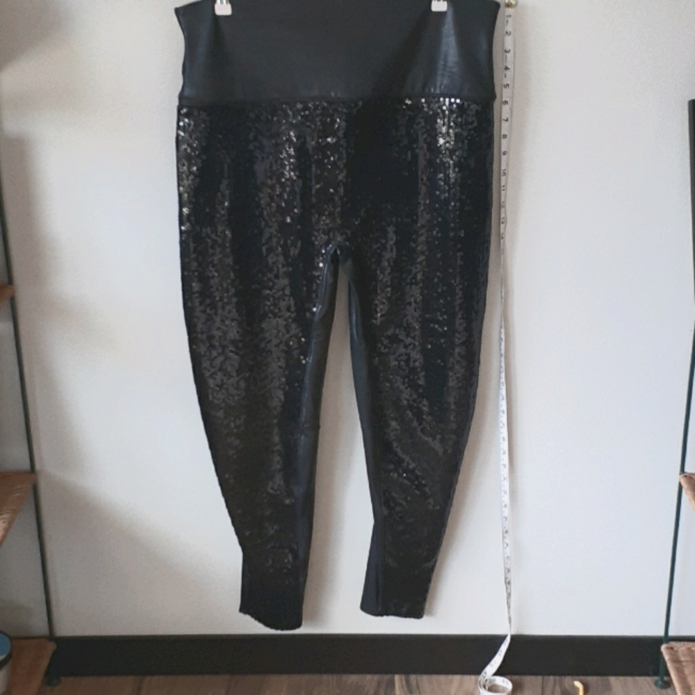 New Spanks sequins faux leather pant